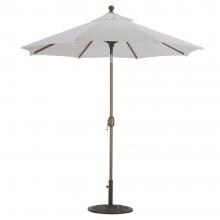 Galtech 7.5 Ft. Octagonal Aluminum Patio Market Umbrella W/ Crank Lift And Deluxe Auto Tilt - Antique Bronze Frame W/ Sunbrella Canvas Canvas Canopy image