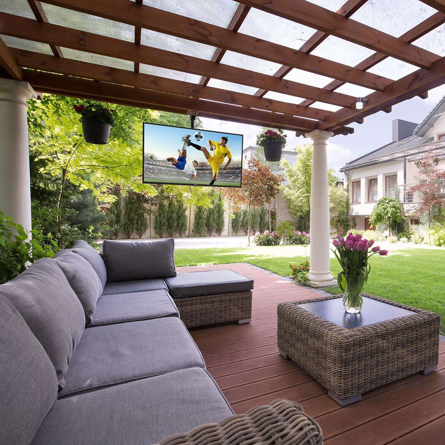 Neptune ECMUA Outdoor Ceiling Mount for 43 - 75 TVs - Lifestyle thumbnail