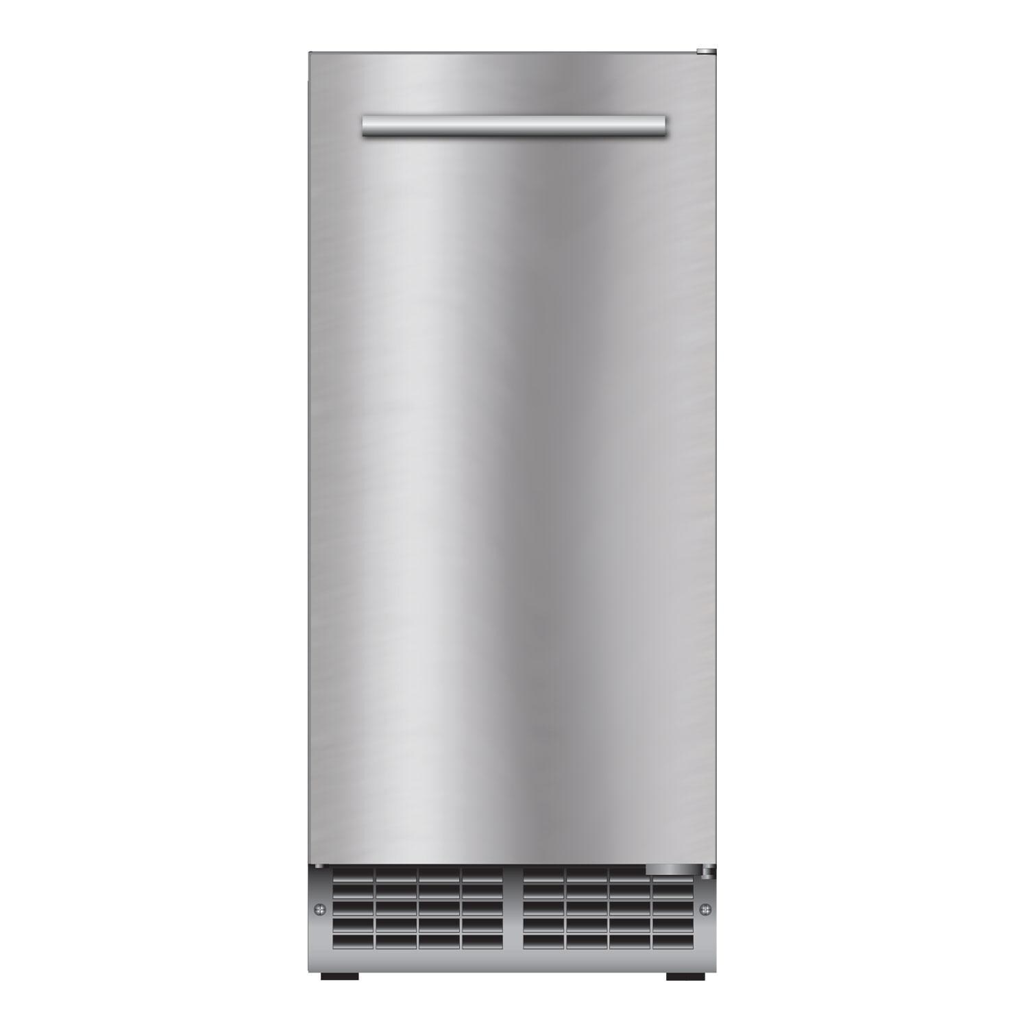 XO Appliance XOUIM1565S 15-Inch 27 Lbs. Outdoor Stainless Steel Fingerprint Resistant Ice Maker - White Background thumbnail