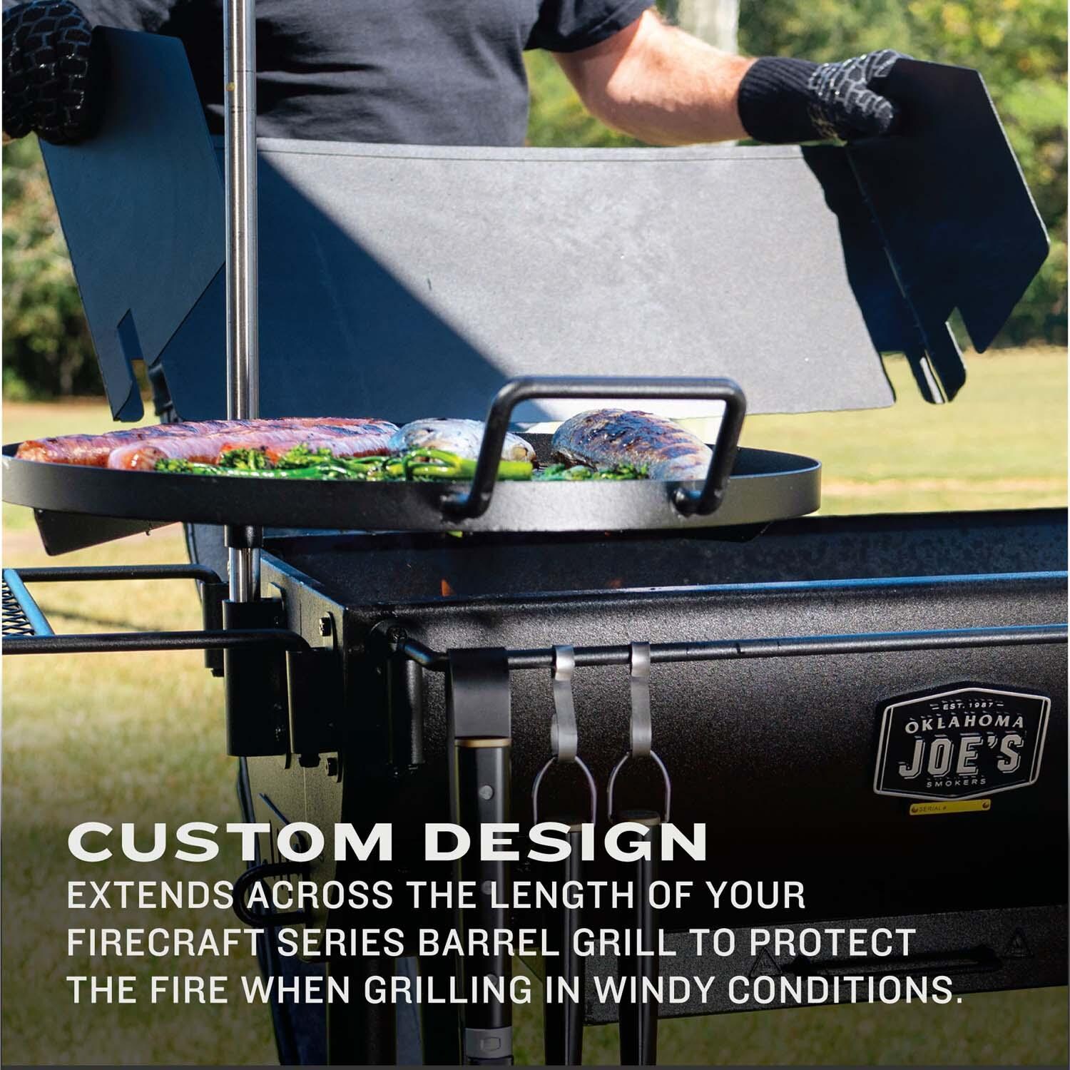 Oklahoma Joe's 9919881W06 Firecraft Wind Guard - Lifestyle