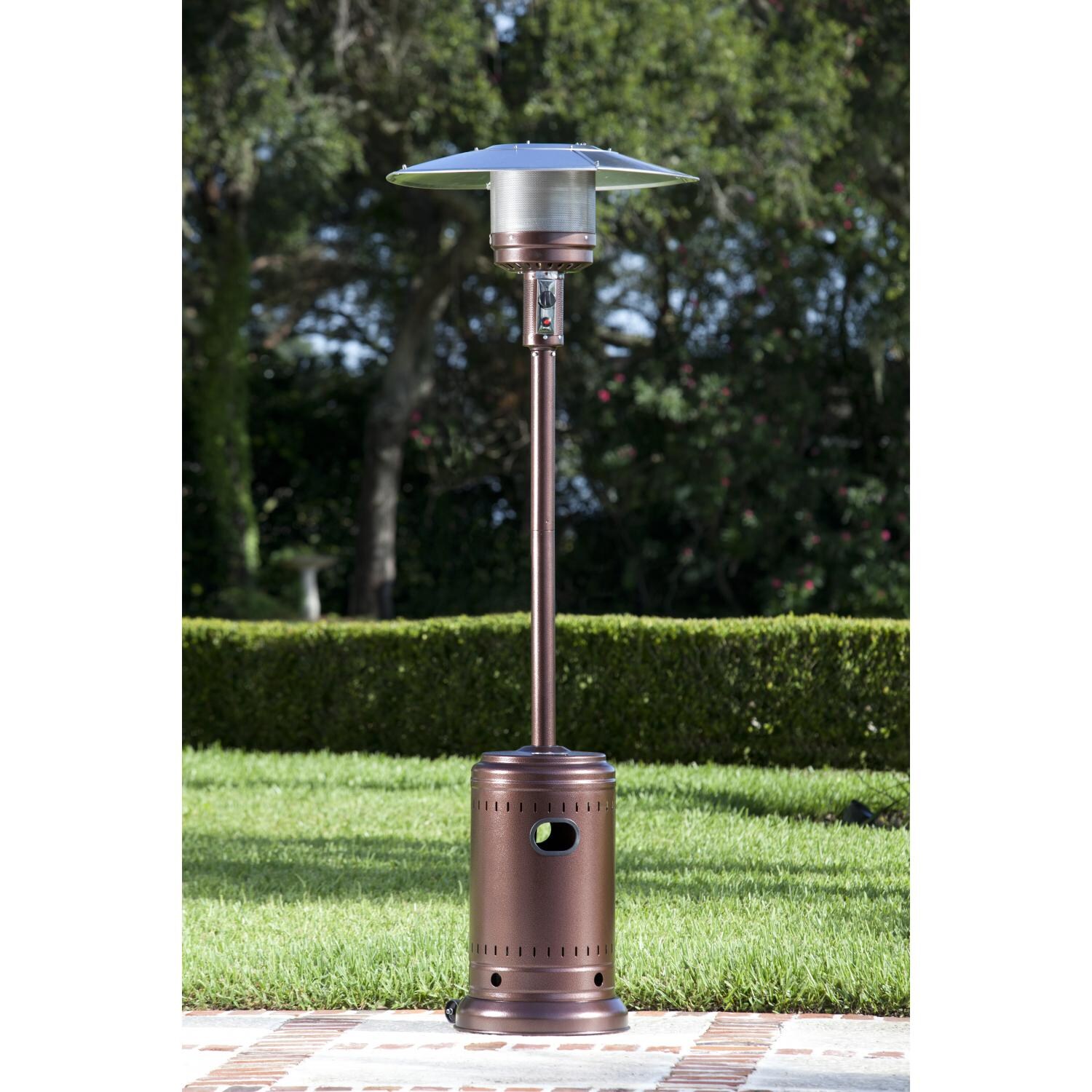 Fire Sense 46,000 BTU Commercial Propane Patio Heater - On the Patio thumbnail