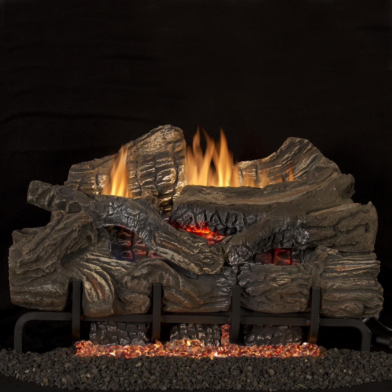 Superior Fireplaces 18Inch Smokey Mountain Gas Logs With VentFree