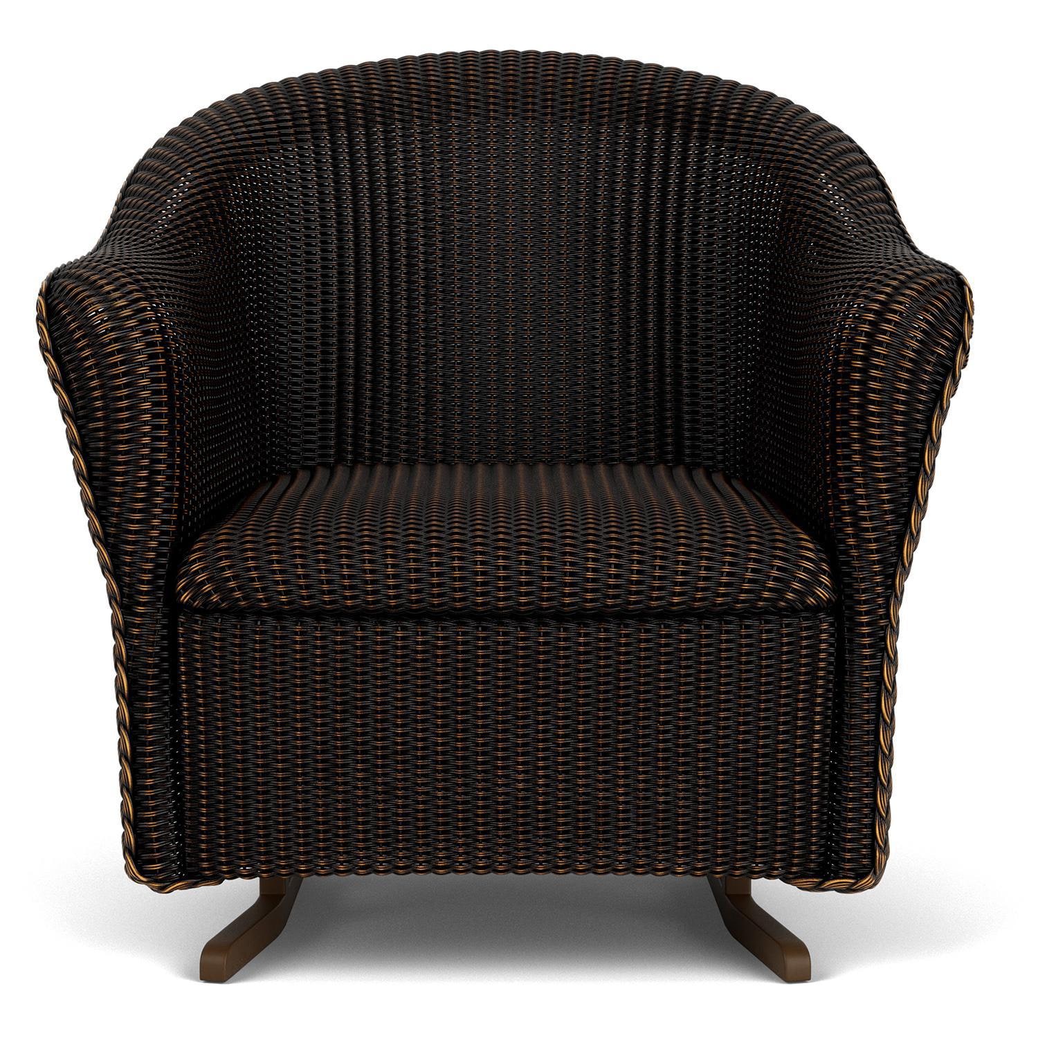 Lloyd Flanders Reflections 3-Piece Seating Set W/ Spring Rockers in Mink Finish - Spring Rocker Front thumbnail
