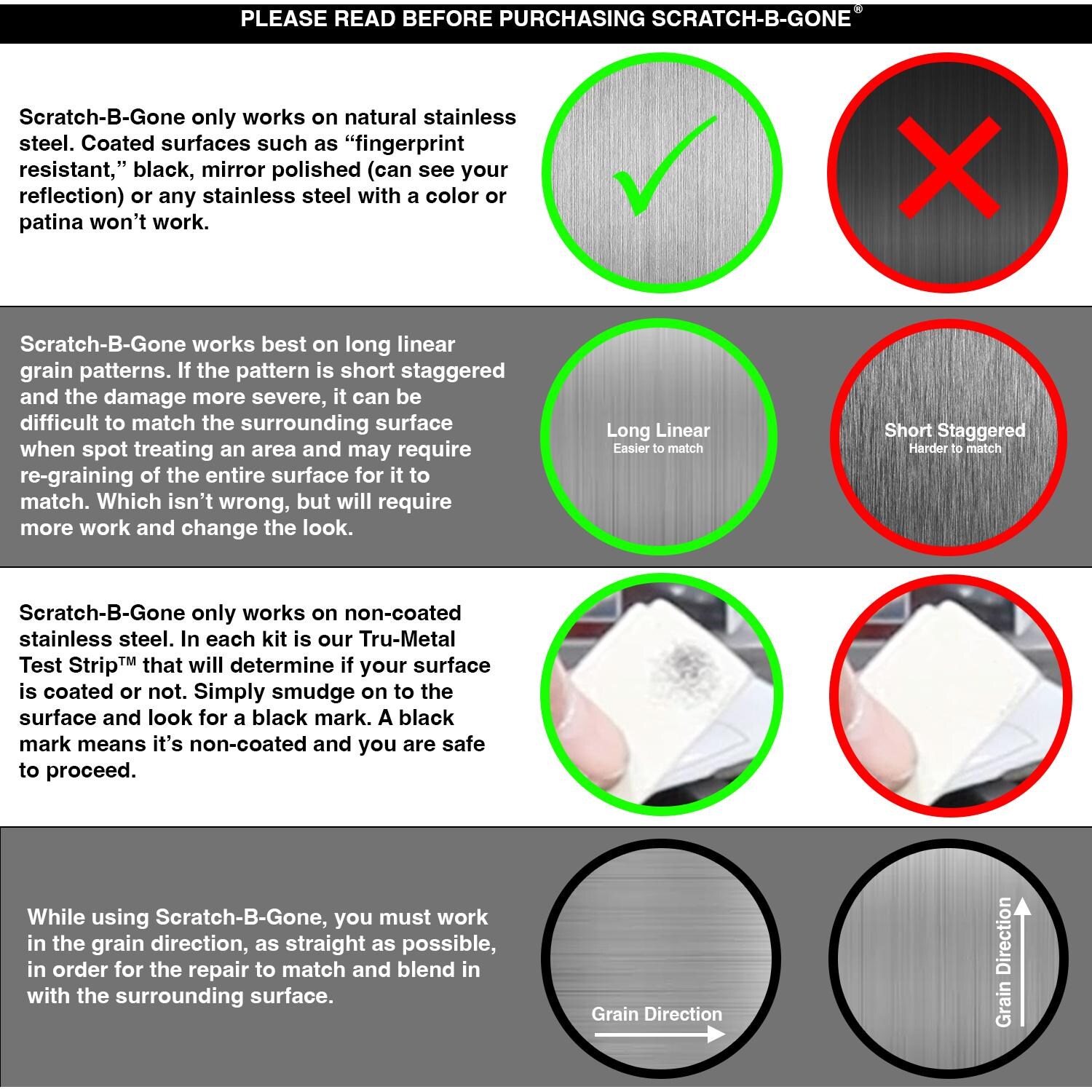 Barrys Scratch-B-Gone Homeowners Scratch Remover Kit - Guidelines - Detail thumbnail