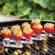 Stainless Steel Accordion Veggie Skewer Grill Rack image