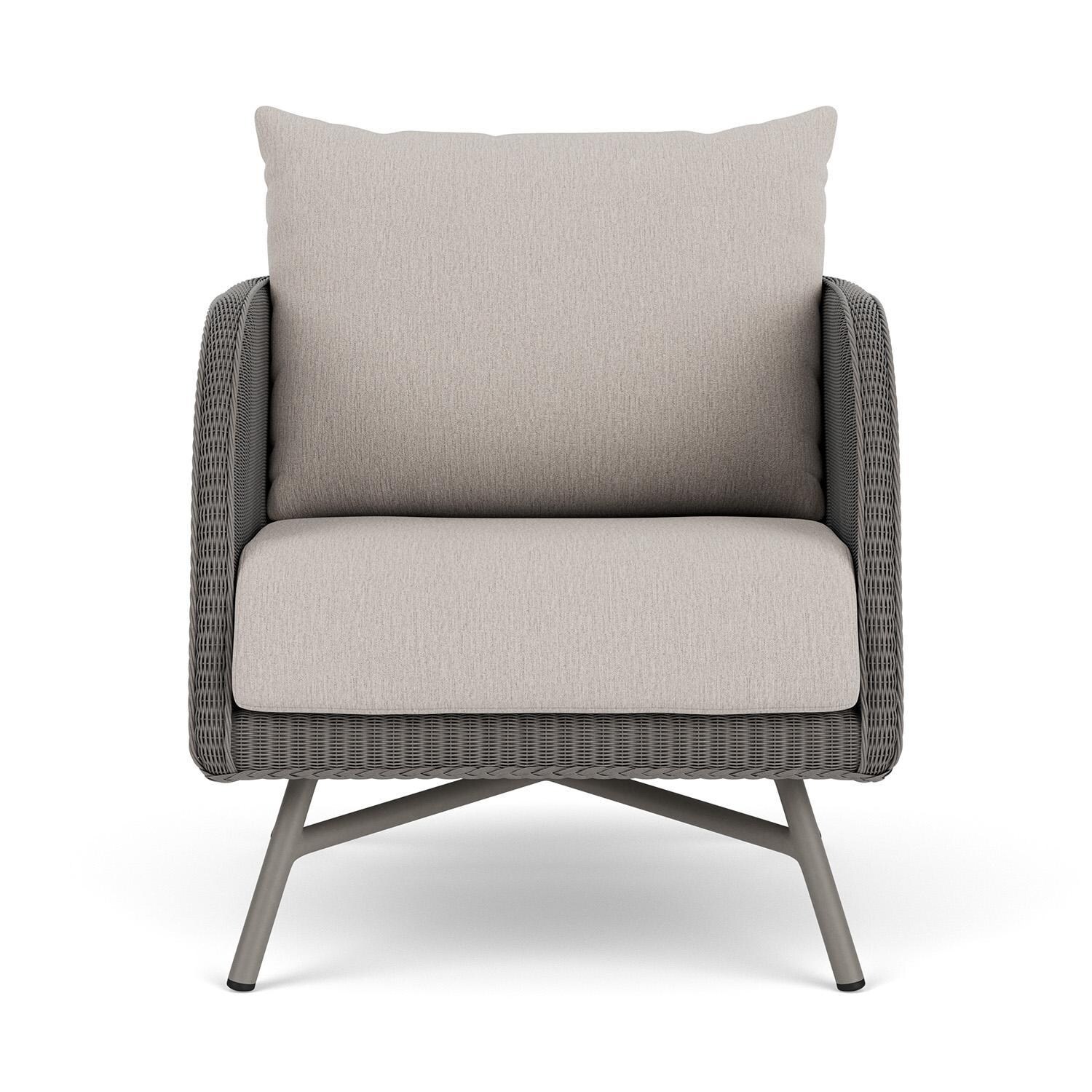 Lloyd Flanders Essence Lounge Chair W/Remy Cloud Fabric - Pewter Finish thumbnail
