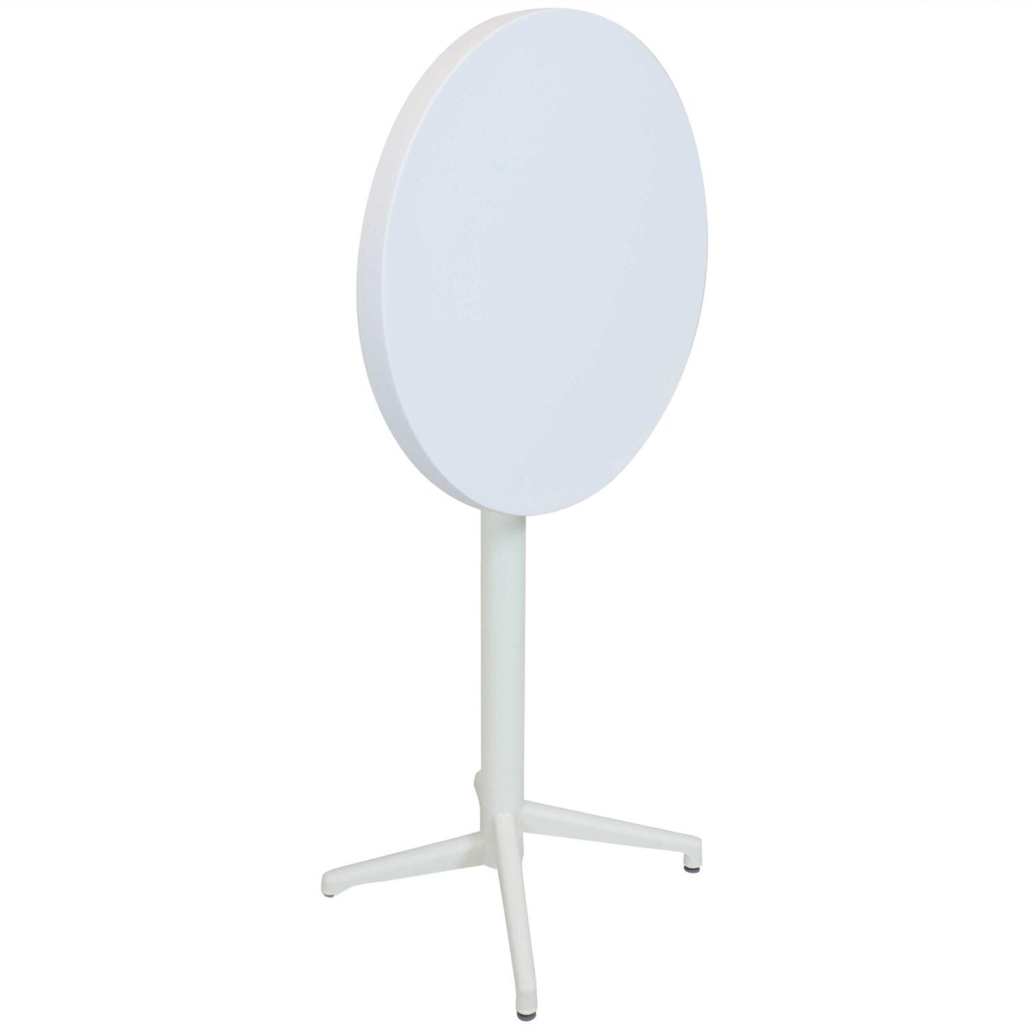 Ultimate Patio All-Weather Round Foldable Bar Table - Folded thumbnail