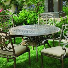 Darlee Santa Barbara 5 Piece Cast Aluminum Patio Dining Set - Antique Bronze image