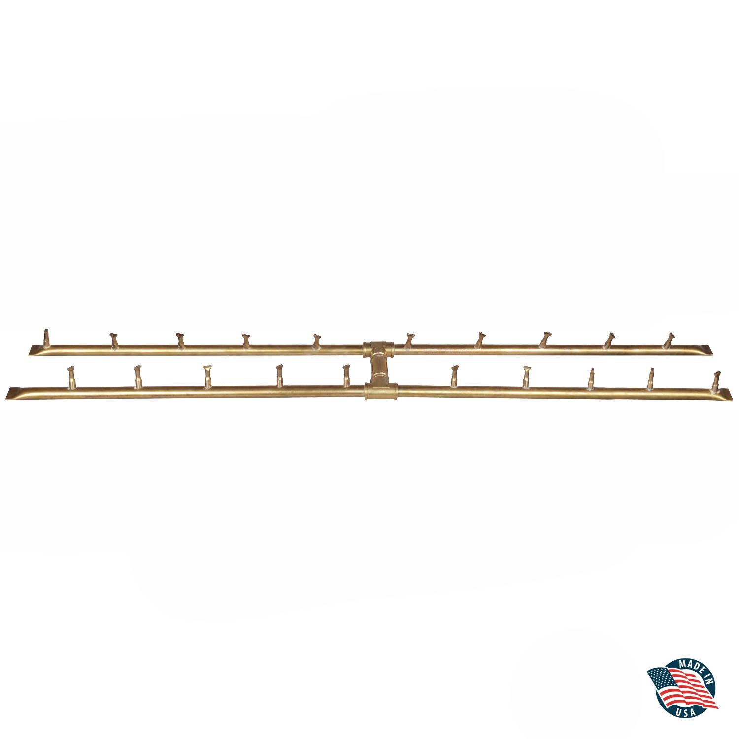 The Outdoor Plus 72-Inch Brass Linear H Bullet Burner - Match Light