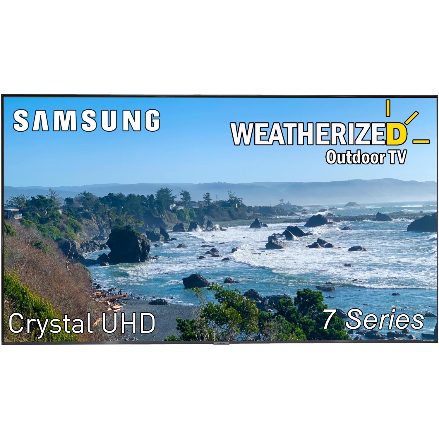 Weatherized TVs Elite Converted Samsung 7 Series Full Protection 55 Inch 4K LED HDR Outdoor Smart UHDTV - 55WTS