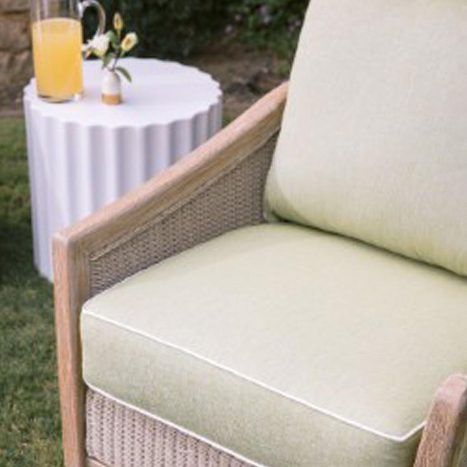 Sunset West - 6203-AET - Athena 20-Inch Round GFRC Patio End Table - By Chair (Not Included) - Lifestyle thumbnail