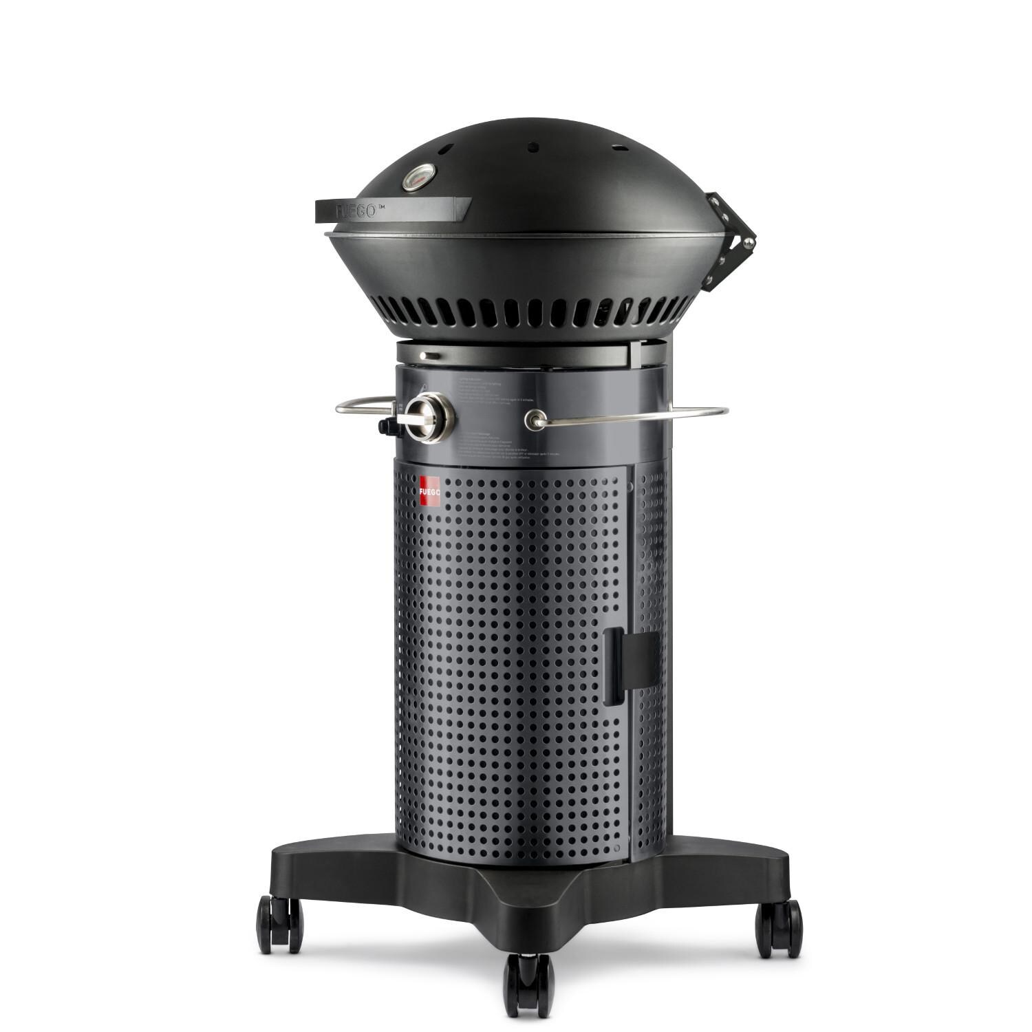 Fuego F21C-H Element 21-Inch Freestanding Propane Gas Grill - Carbon Steel - Right Angle View thumbnail