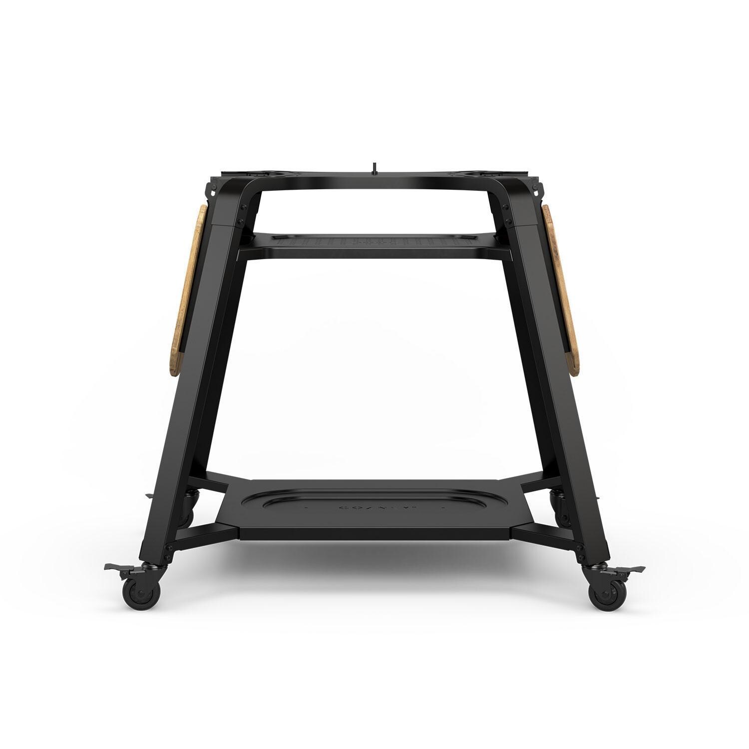 Gozney AM1985 Dome Gen 2 Pizza Oven Stand - Black - Side Shelves Folded - White Background thumbnail