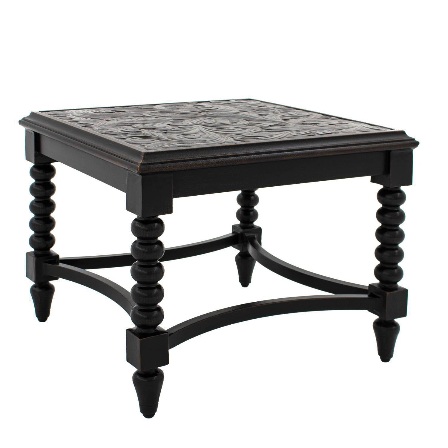 Villa Flora 3 Piece Cast Aluminum Patio Seating Set - End Table thumbnail