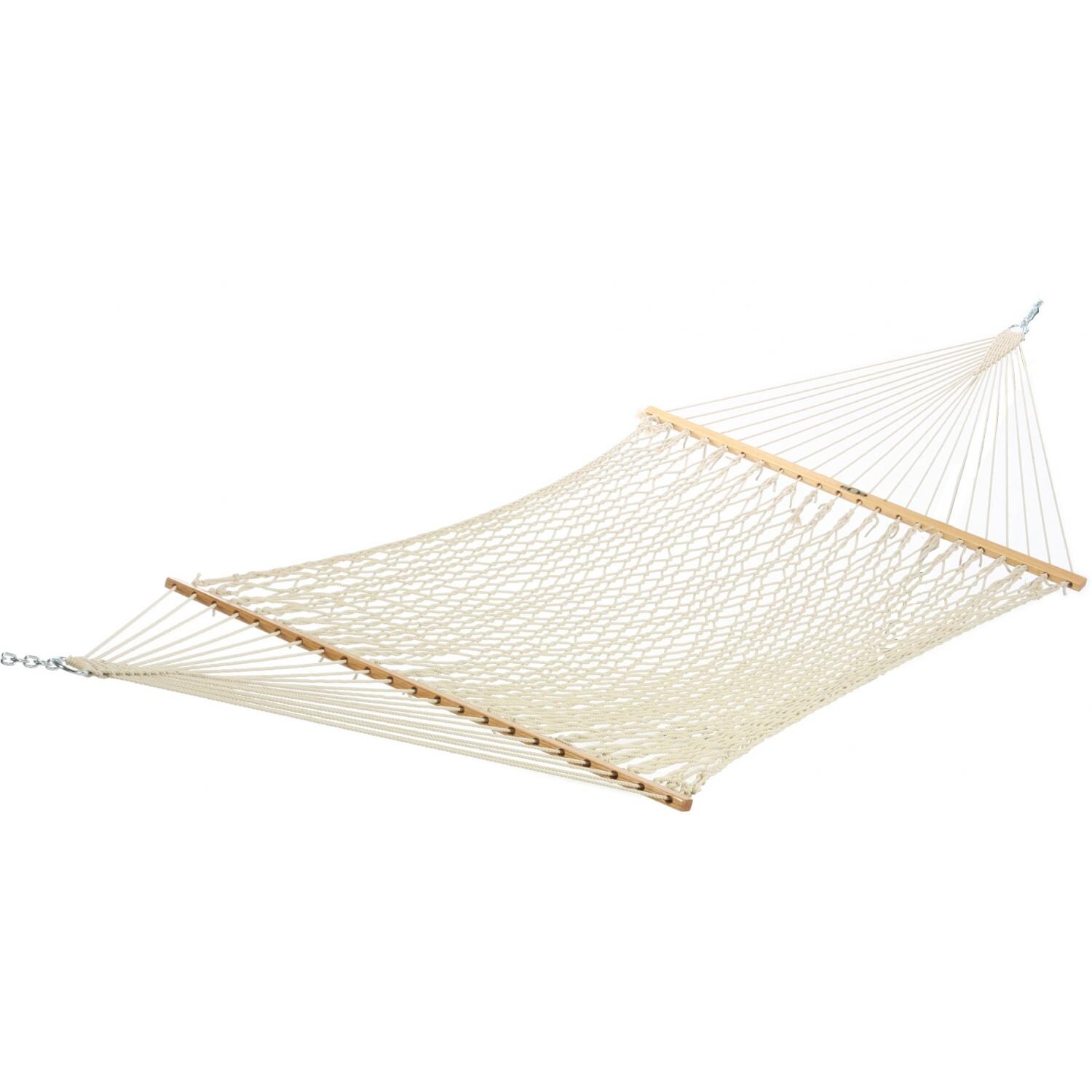 Pawleys Island Large Original Cotton Rope Hammock - White