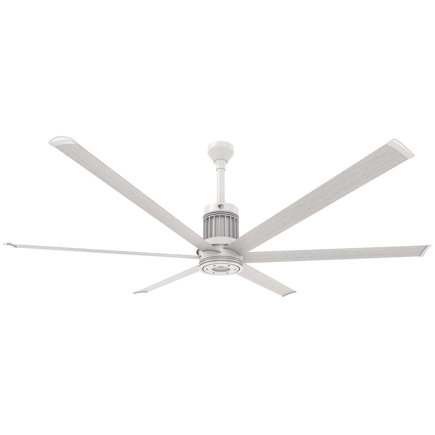 Big Ass Fans 84-Inch i6 Ceiling Fan Universal Mount W/12-Inch Ext Tube in Driftwood - MK-I61-071906A729F772I12