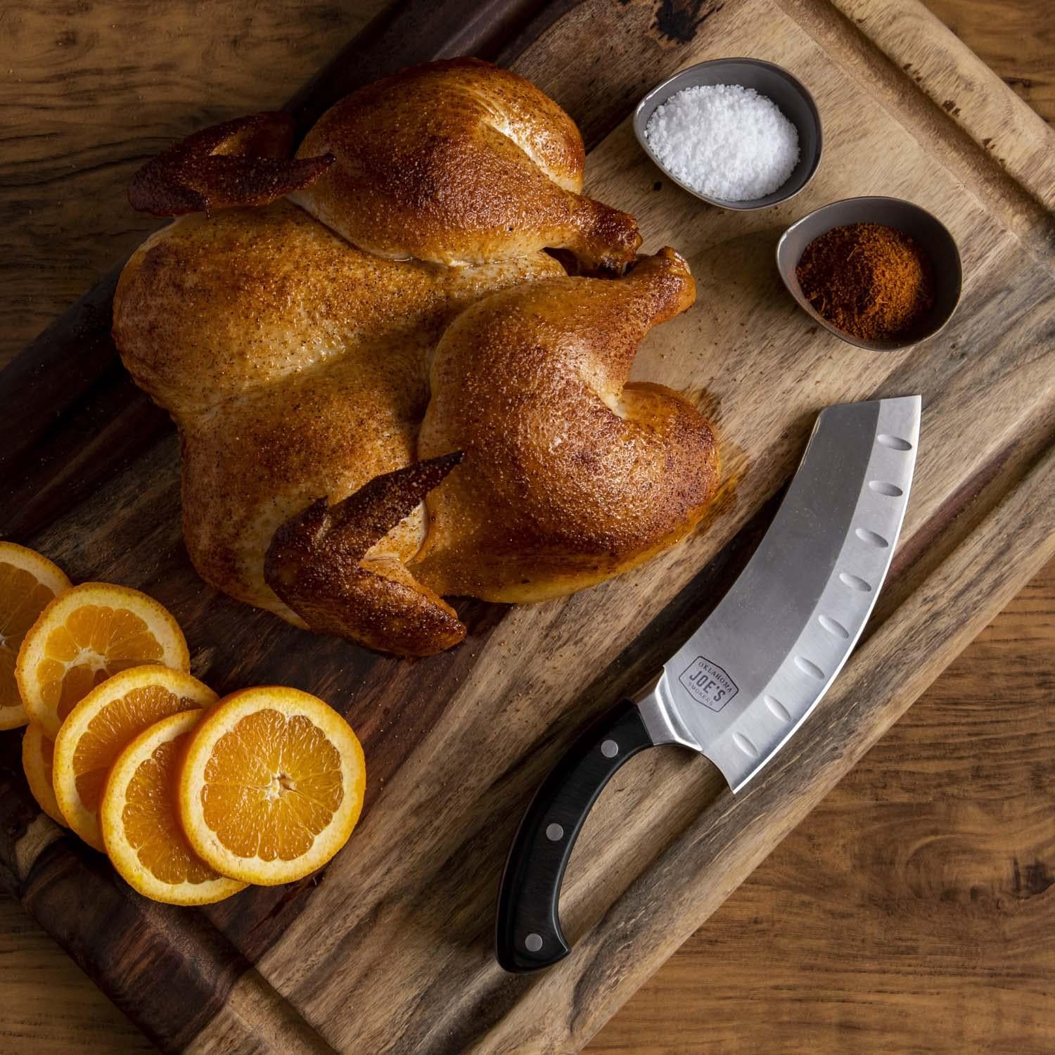 Oklahoma Joe's 6326379R06 Blacksmith 2-in-1 Cleaver & Chef Knife - Chicken - Lifestyle thumbnail