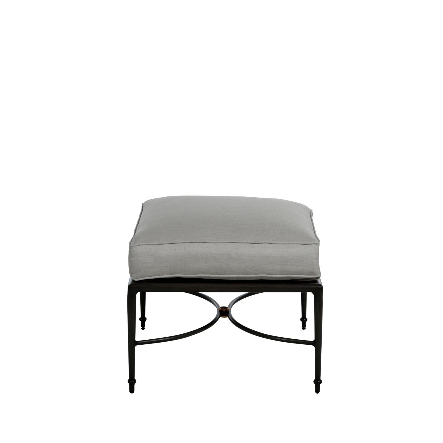 Summer Classics 366631+C606H6101W6101 Roma Aluminum Ottoman - Side View thumbnail