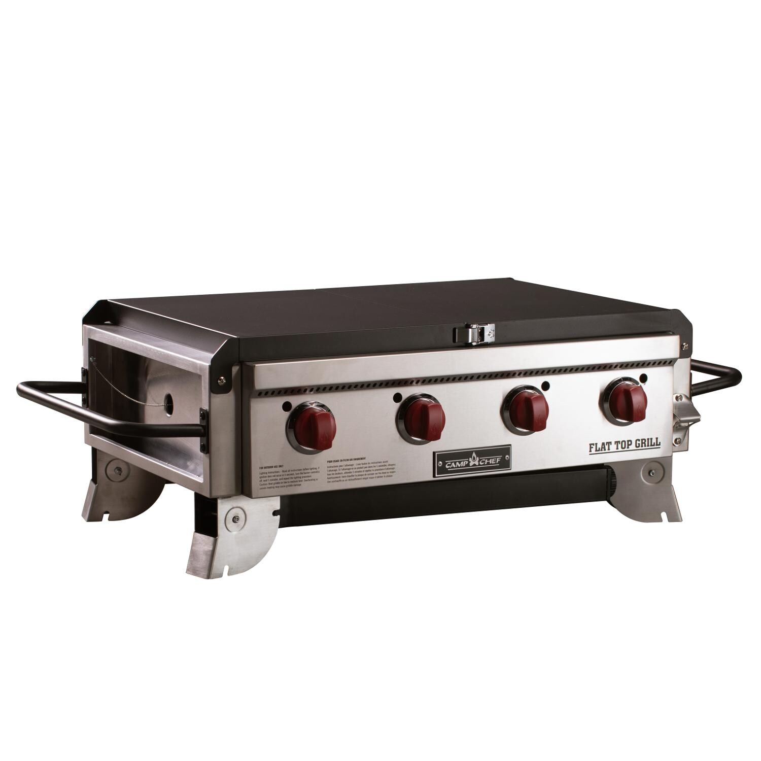 Camp Chef 600 4Burner Portable Flat Top Propane Gas Grill FTG600P BBQGuys