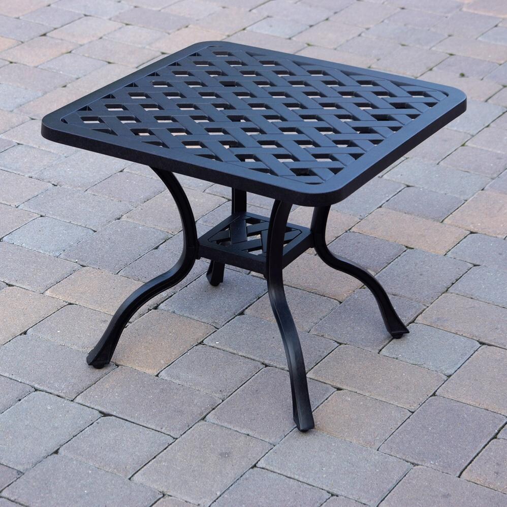 Darlee Santa Monica 6-Piece Patio Deep Seating Conversation Set with Cushions and Series 30 21 Inch Square End Table and 21 X 42 Inch Rectangular Coffee Table - Side Table - Lifestyle thumbnail