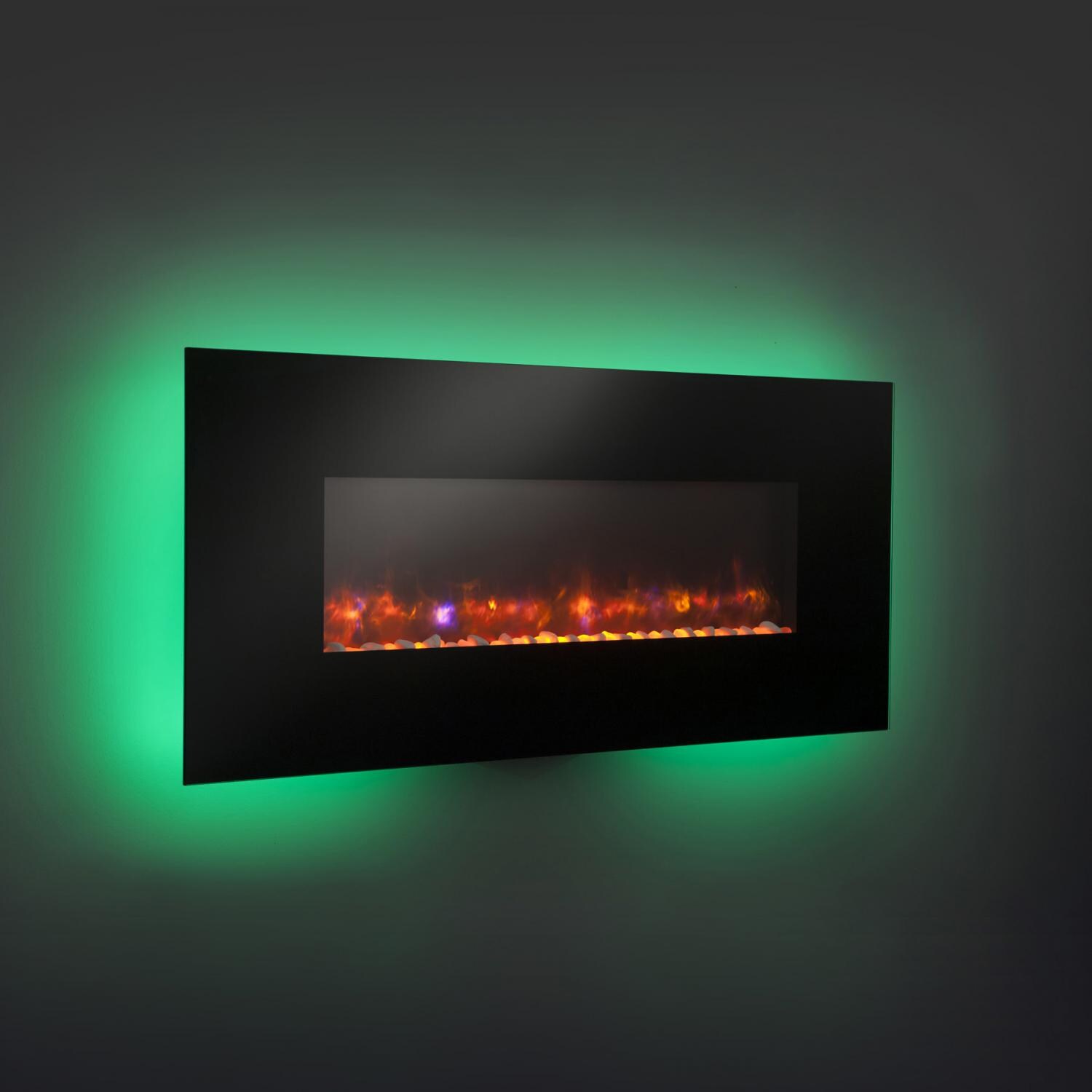 The Outdoor GreatRoom Company 50-Inch Gallery Linear Wall Mount Electric Fireplace - Green thumbnail