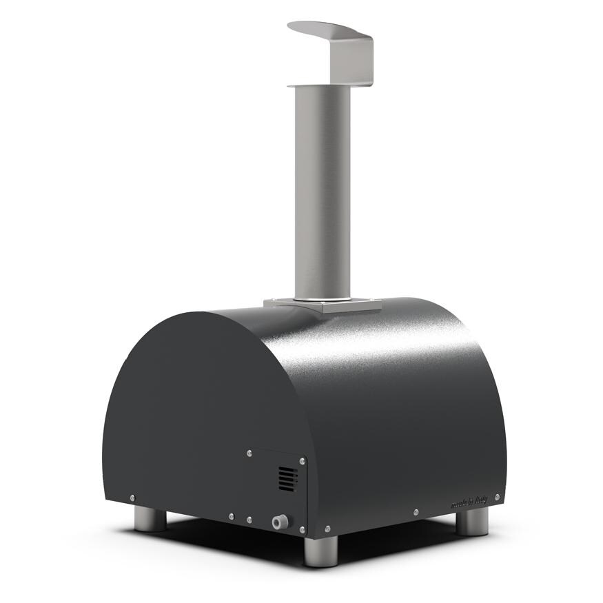 Alfa FXMD-PT-GGRA-U Moderno Portable Pizza Oven - Ardesia Grey - Back Right thumbnail