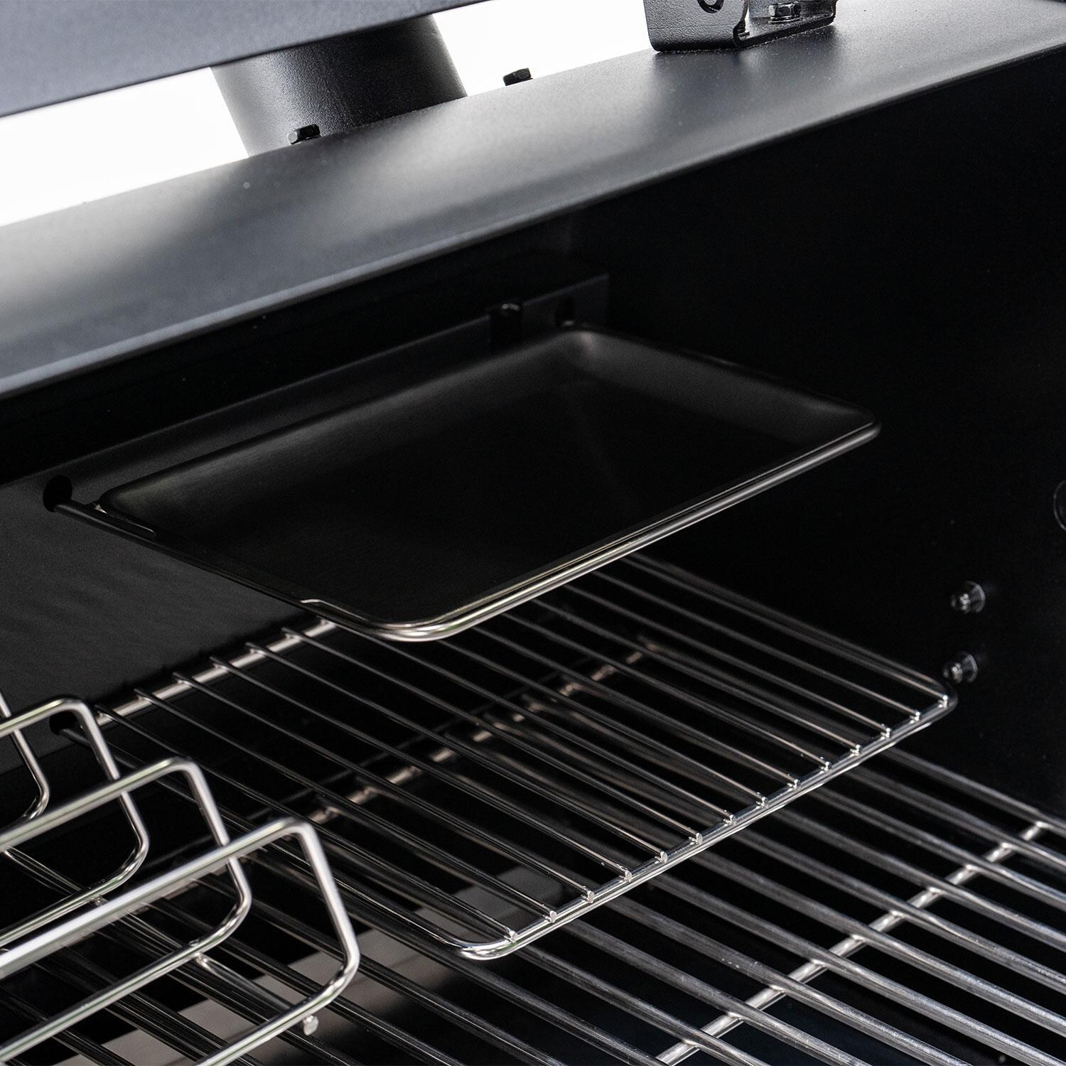 Green Mountain Grills RACKT Backboard & Chicken Drummette Suspender for Peak Prime 2.0 - Grates - Side View - Detail thumbnail