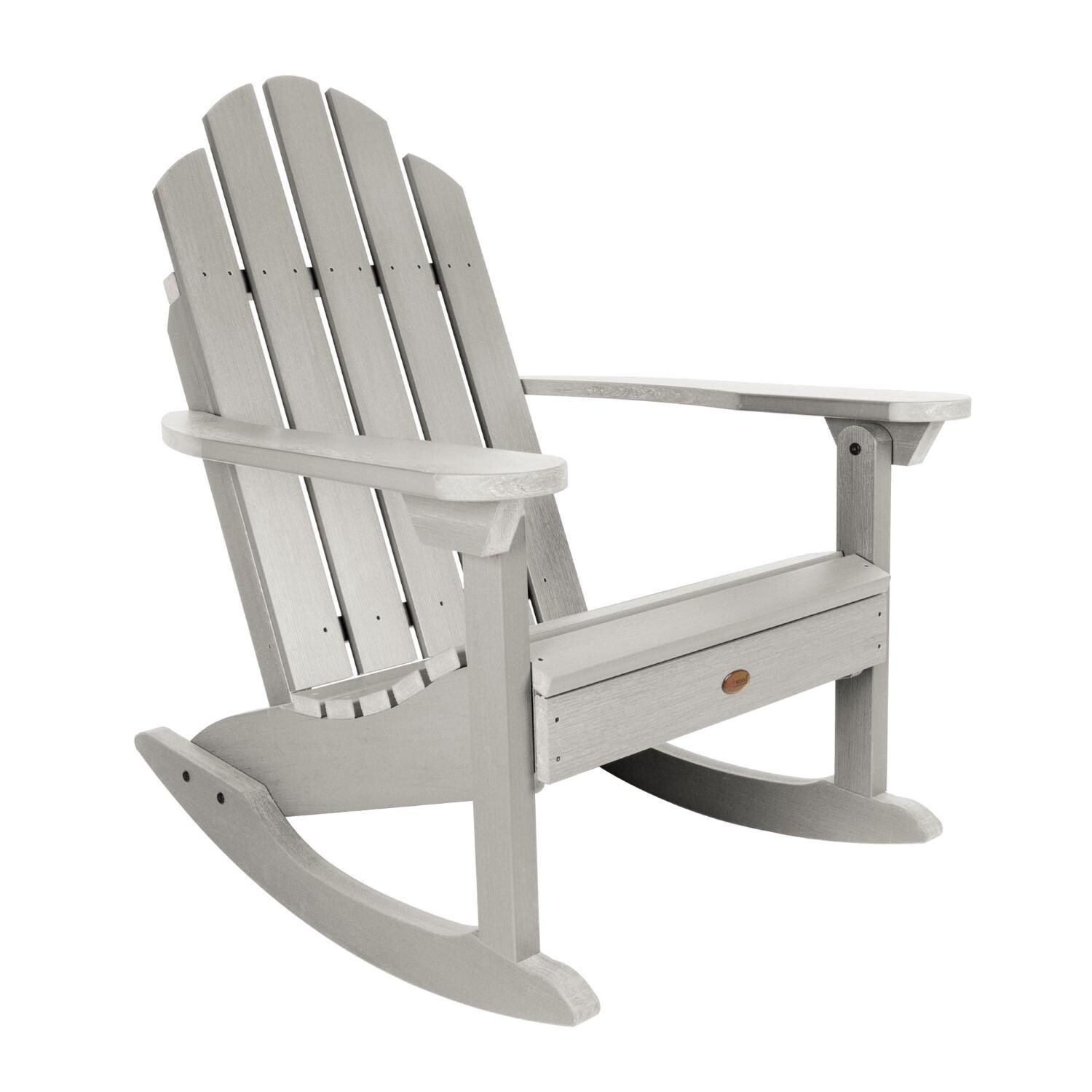 Lakeview Paradise Key Adirondack Rocking Chair - Harbor Gray - On White thumbnail