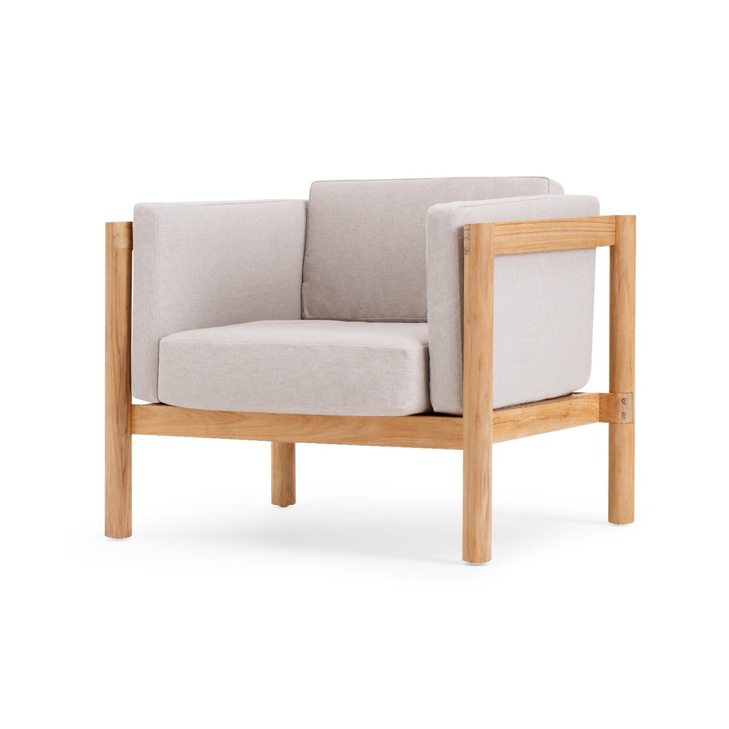 Neighbor Chair W/ Sunbrella Cushion Arms - Sunbrella Ashe