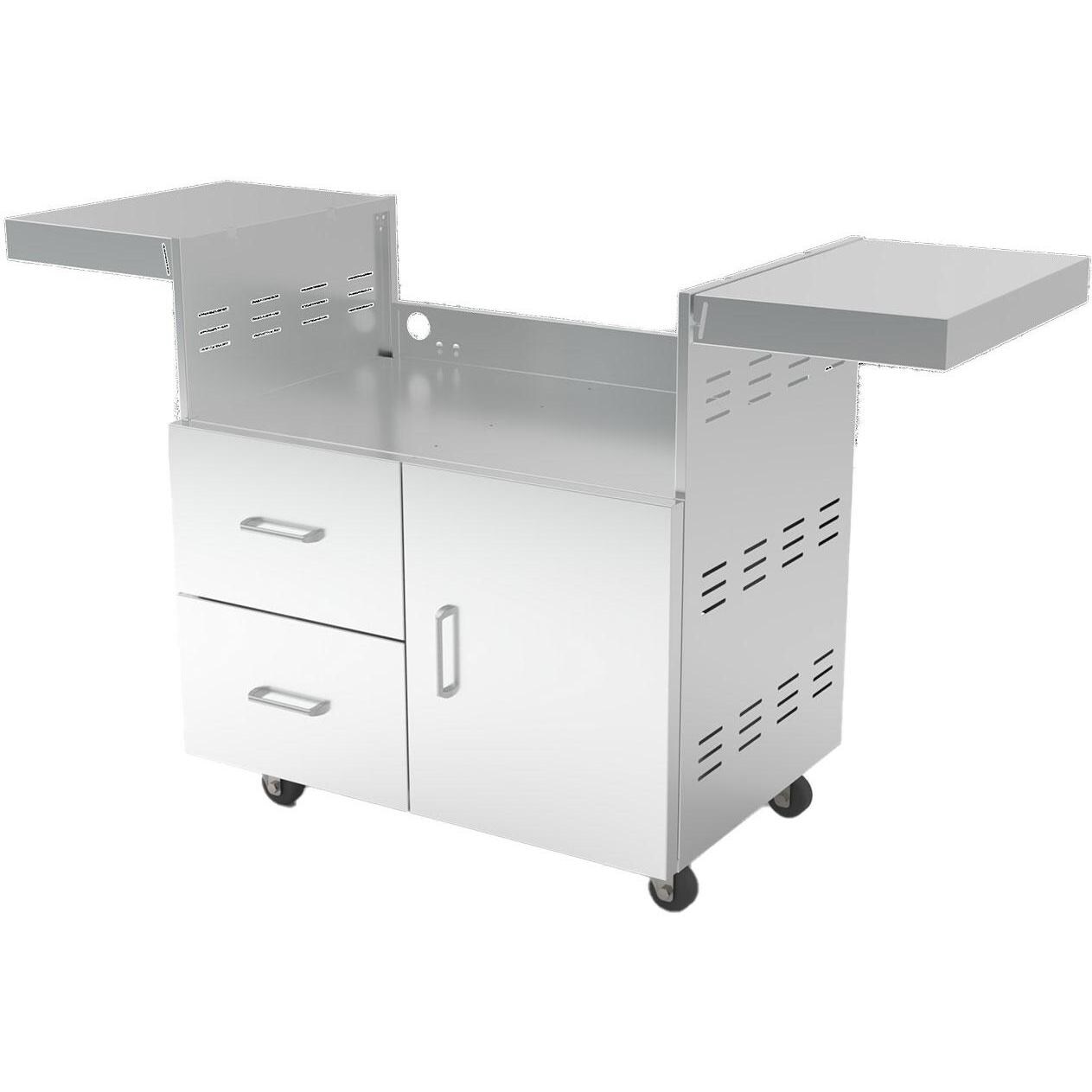 Wildfire Ranch Pro 30-in SS Natural Gas Grill w/ Freestanding Cart - Cart - White Background thumbnail