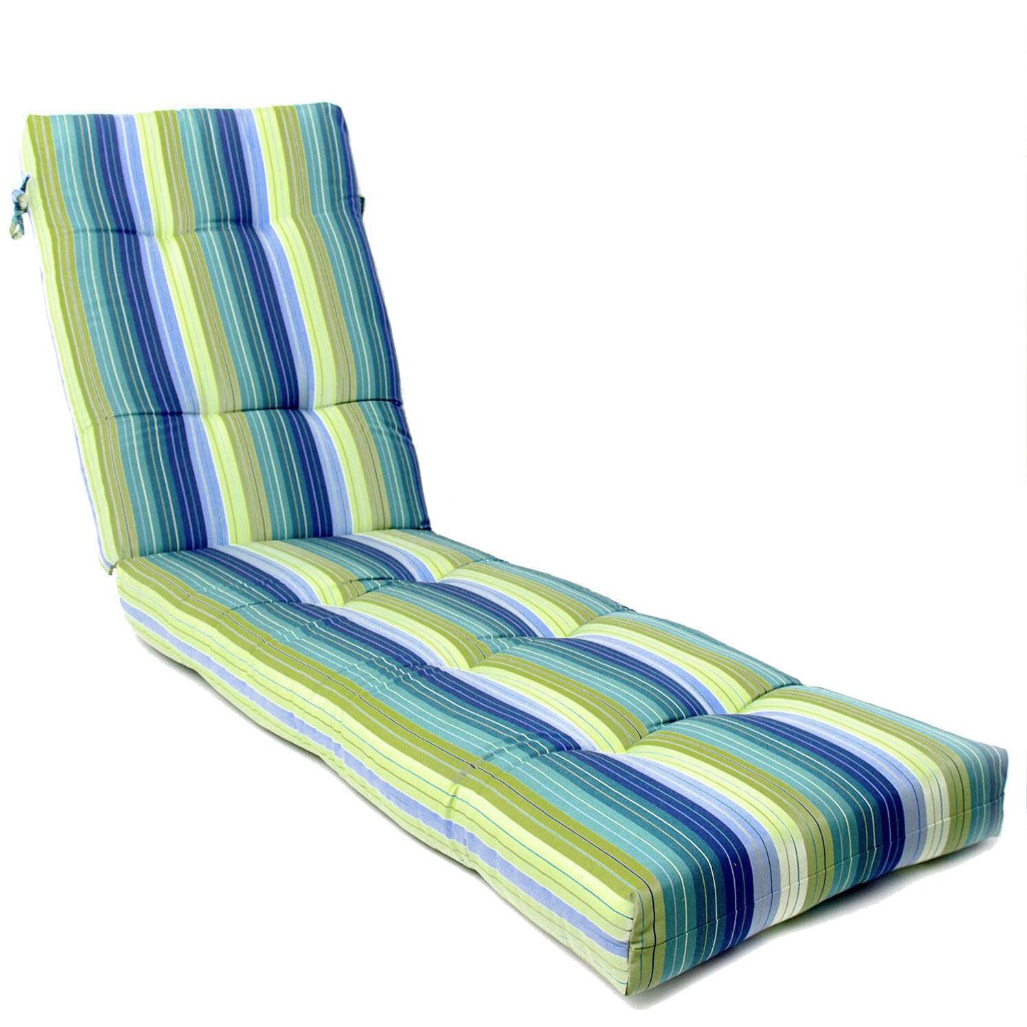 Sunbrella Seville Seaside Long Outdoor Replacement Chaise Lounge