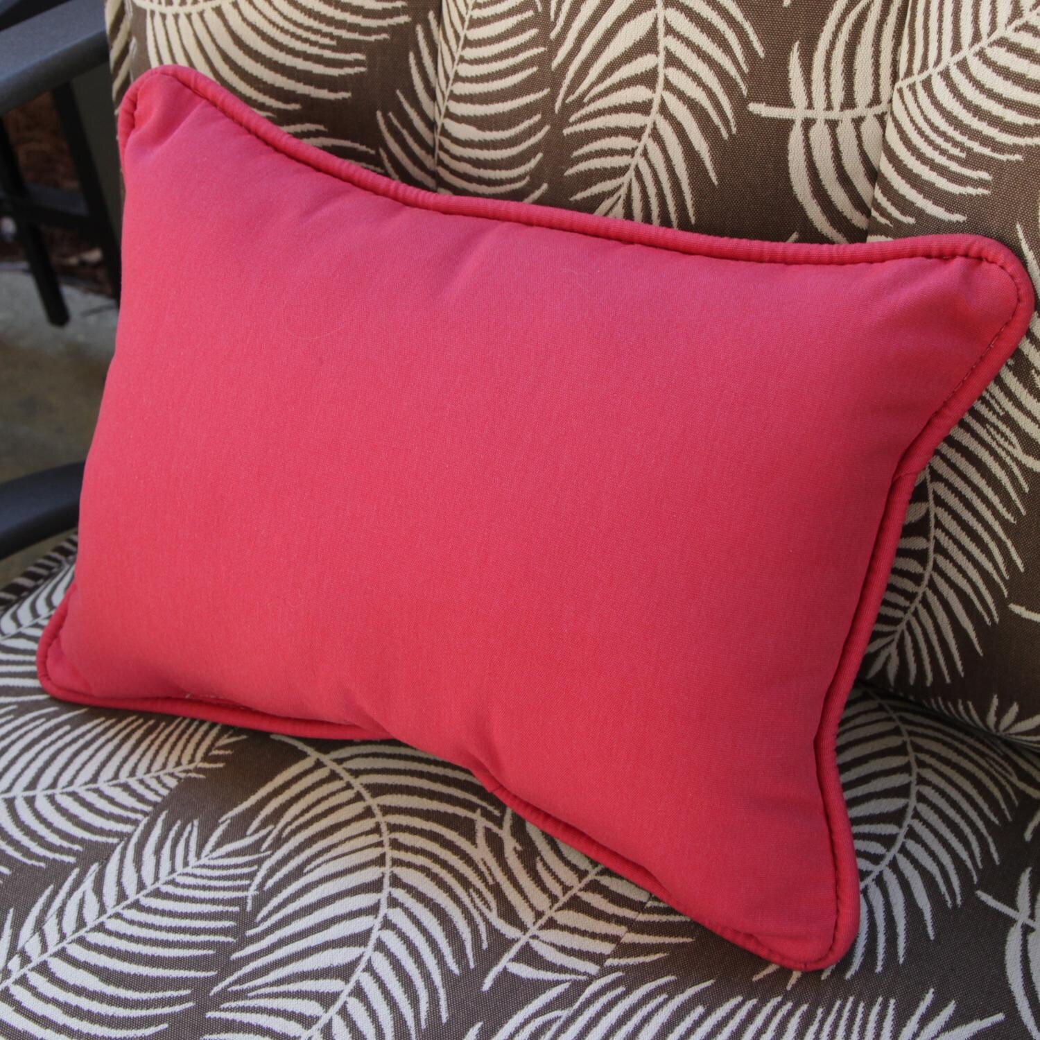 Homecrest 12 X 16 Lumbar Throw Pillow Blush Ultimate Patio