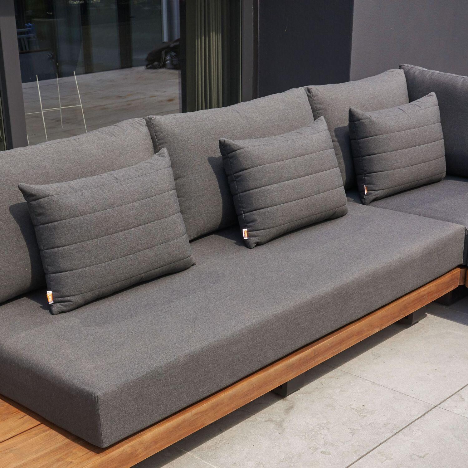 KETTLER 26 x 18 Line Natte Charcoal Pillow