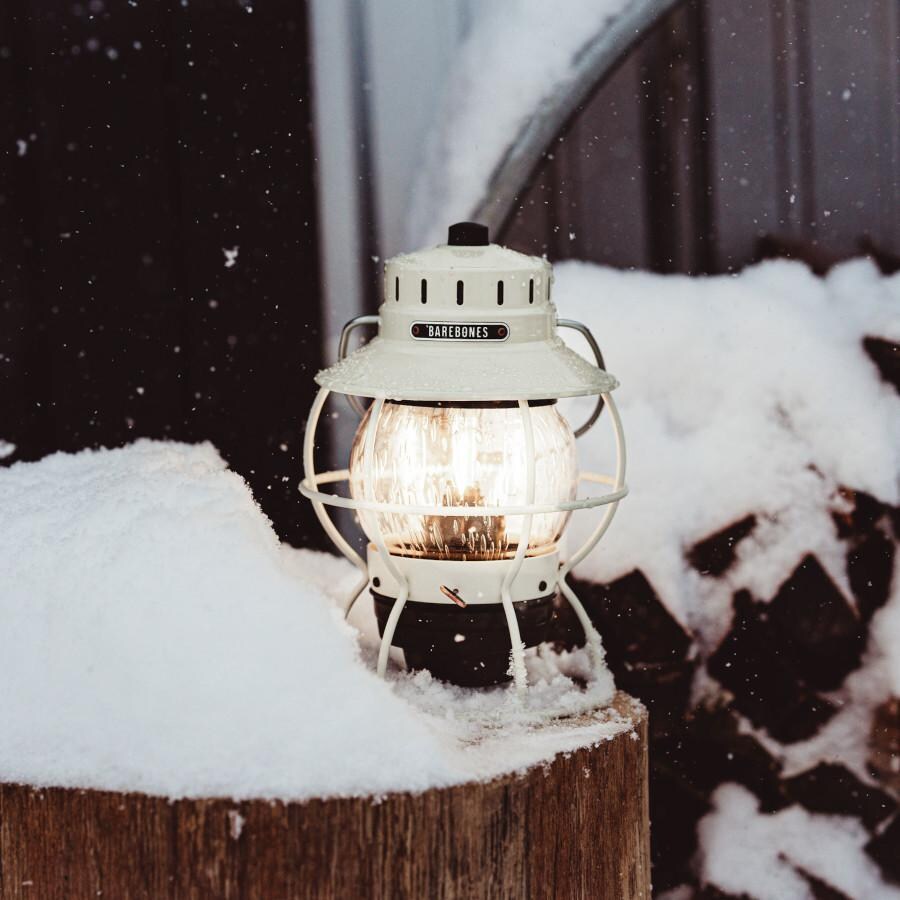 Barebones Living Railroad Lantern - White - LIV-180