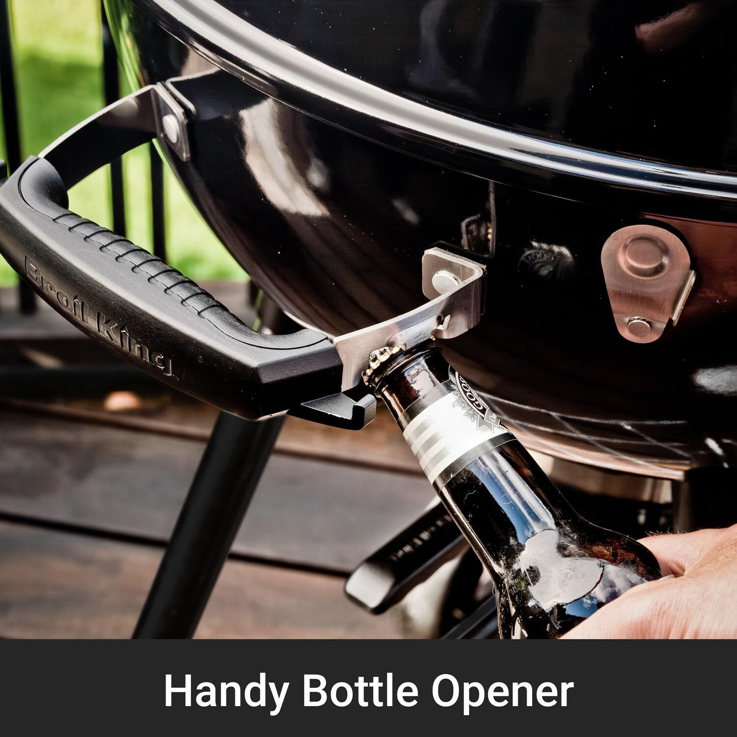 Broil King 401110B Kettle 22 1/2-in Crown Charcoal Grill - Black - Handy Bottle Opener - Detail thumbnail