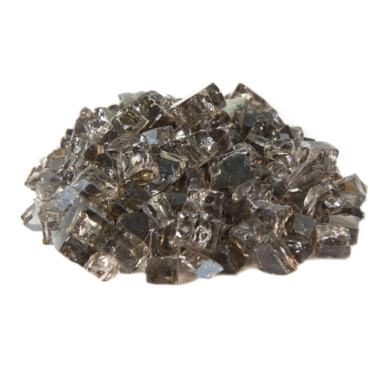 BBQGuys Signature Series 1/2-Inch Monochrome Gray Non-Reflective Fire Glass thumbnail