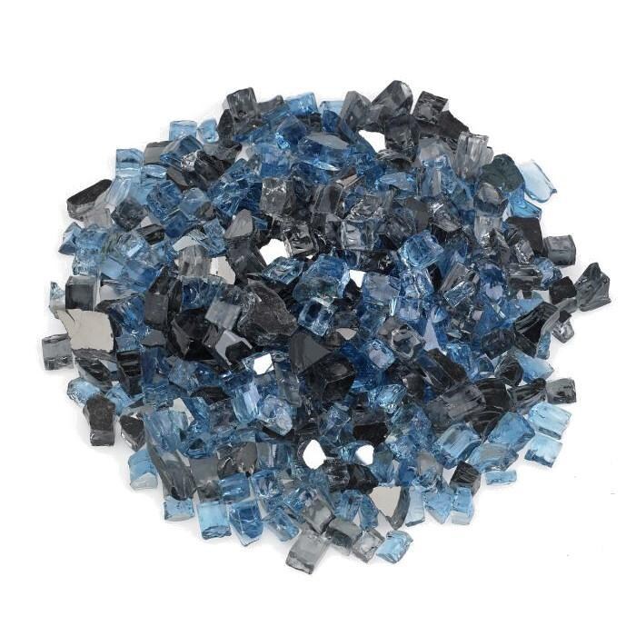 BBQGuys Signature AFF-MBRF12-10-J 1/2-in Maui Breeze Reflective Fire Glass - Top View - White Background thumbnail