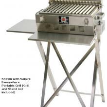 Solaire Stainless Steel Side And Front Shelves For Use With SOL-PST17A And SOL-SATRI Portable Stands - SOL-SHLV17A image