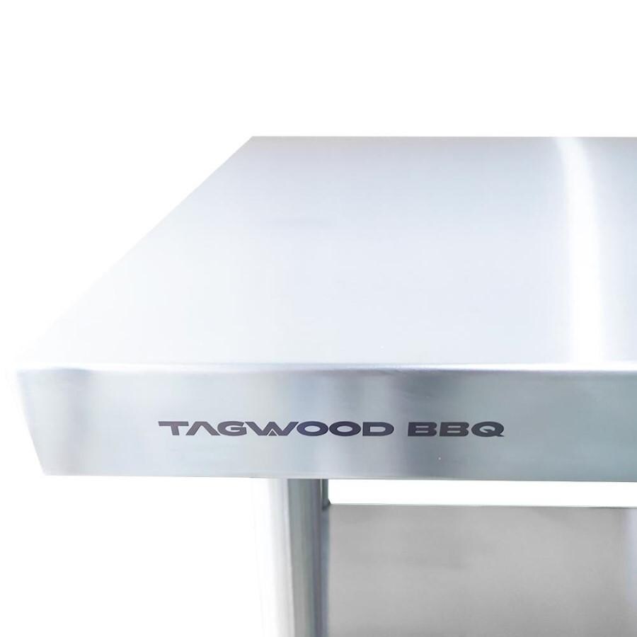 Tagwood BBQ BBQ10SS Stainless Steel Working Table - Logo Etched on Corner - Detail thumbnail