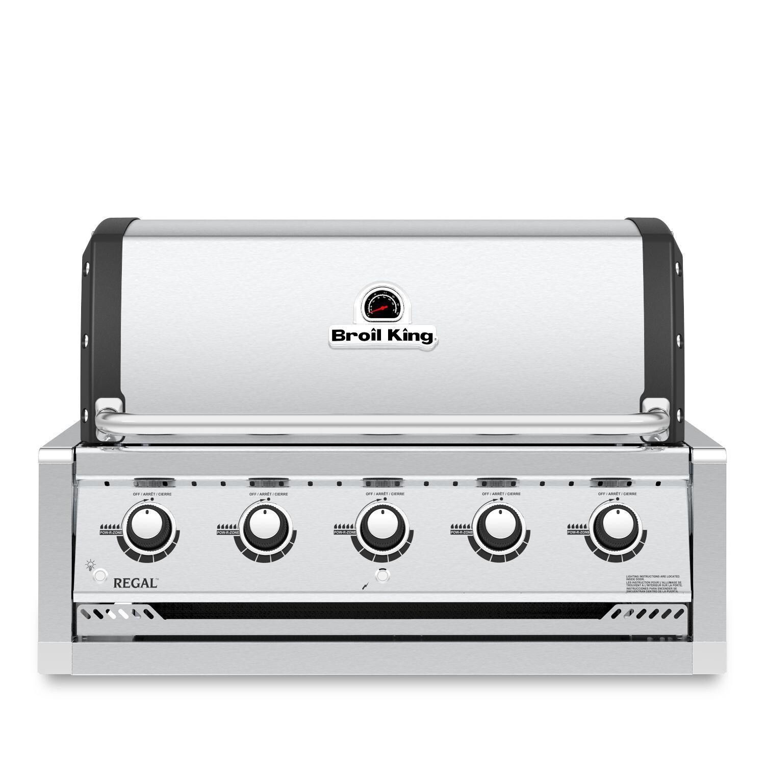 Broil King 886717 Regal S520 5-Burner Built-In Natural Gas Grill - Stainless Steel thumbnail