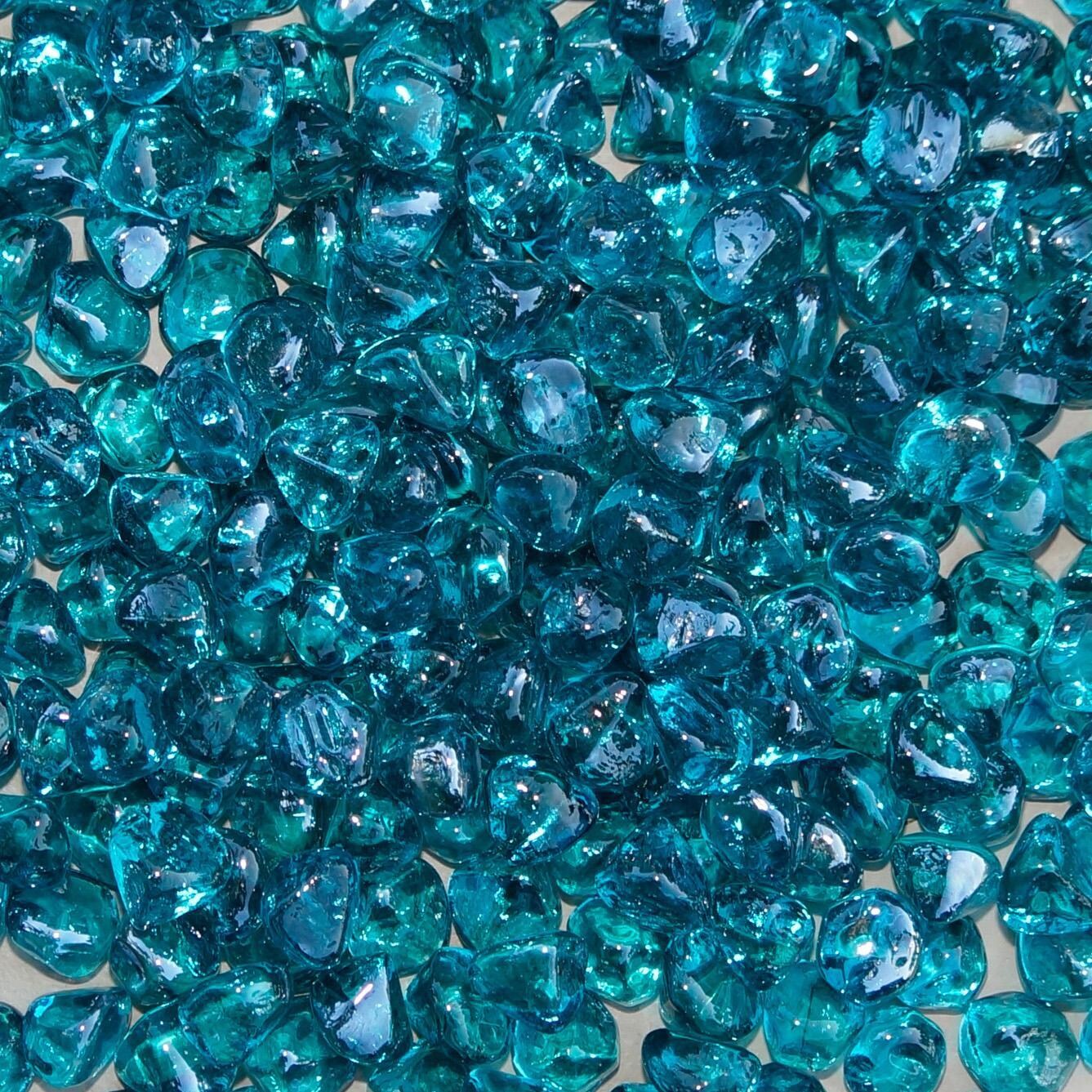 Darlee Nassau 4-Piece Patio Propane Fire Pit Loveseat Conversation Set with Cushions and 47 Inch Round Fire Pit Chat Table and Fireglass - Fire Glass - Detail thumbnail