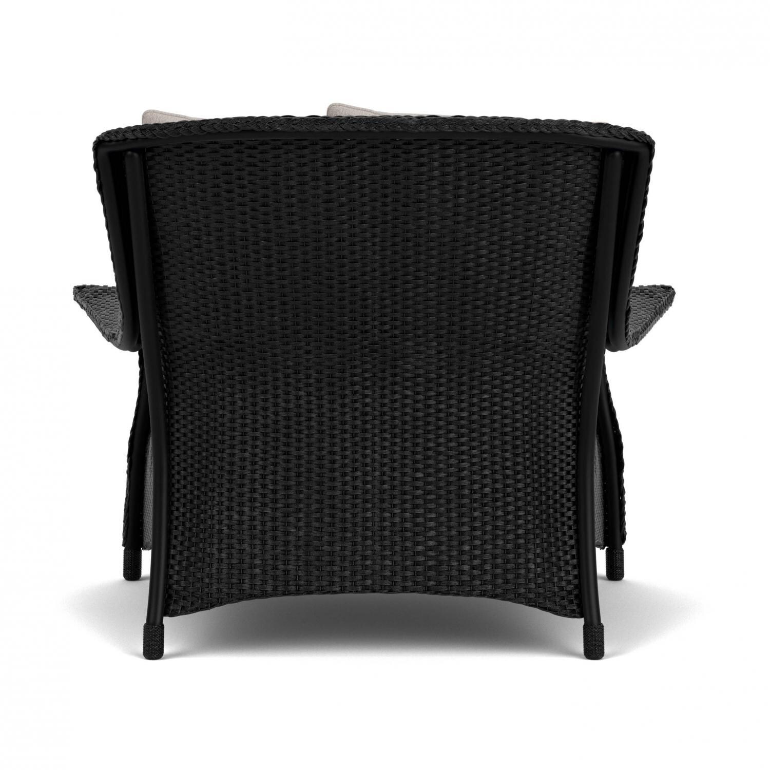 Lloyd Flanders Mandalay Chair and a Half in Ebony Finish with Remy Cloud Fabric - Back thumbnail