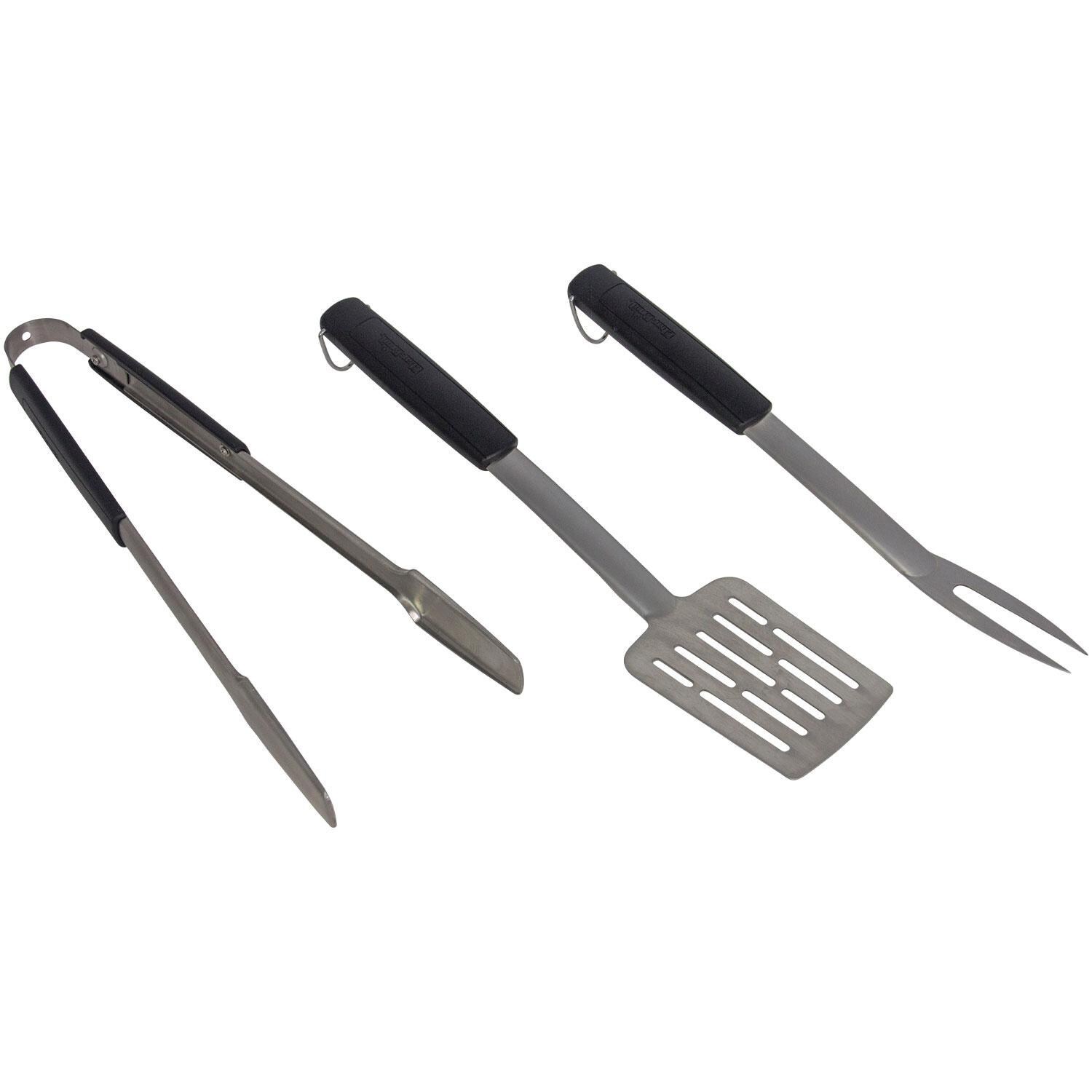 Charbroil 1776845 Aspire 3-Pc Grill Tool Set - Angled Right - White Background thumbnail