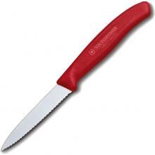 Victorinox Swiss Classic 3-1/4 Inch Spear Point Serrated Paring Knife - Red image
