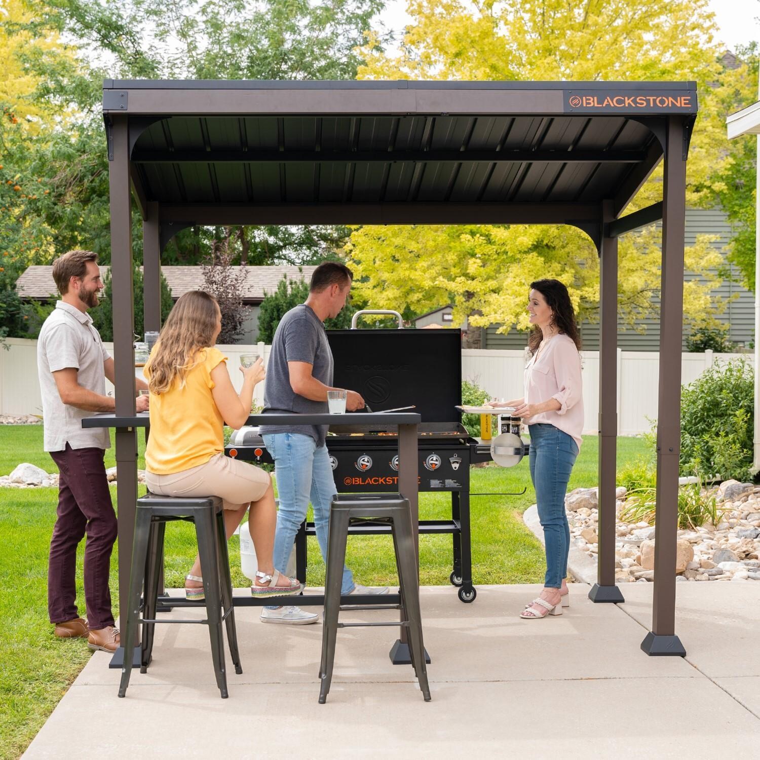 Blackstone 5 x 8-Foot Outdoor Pavilion - Hero - Lifestyle thumbnail