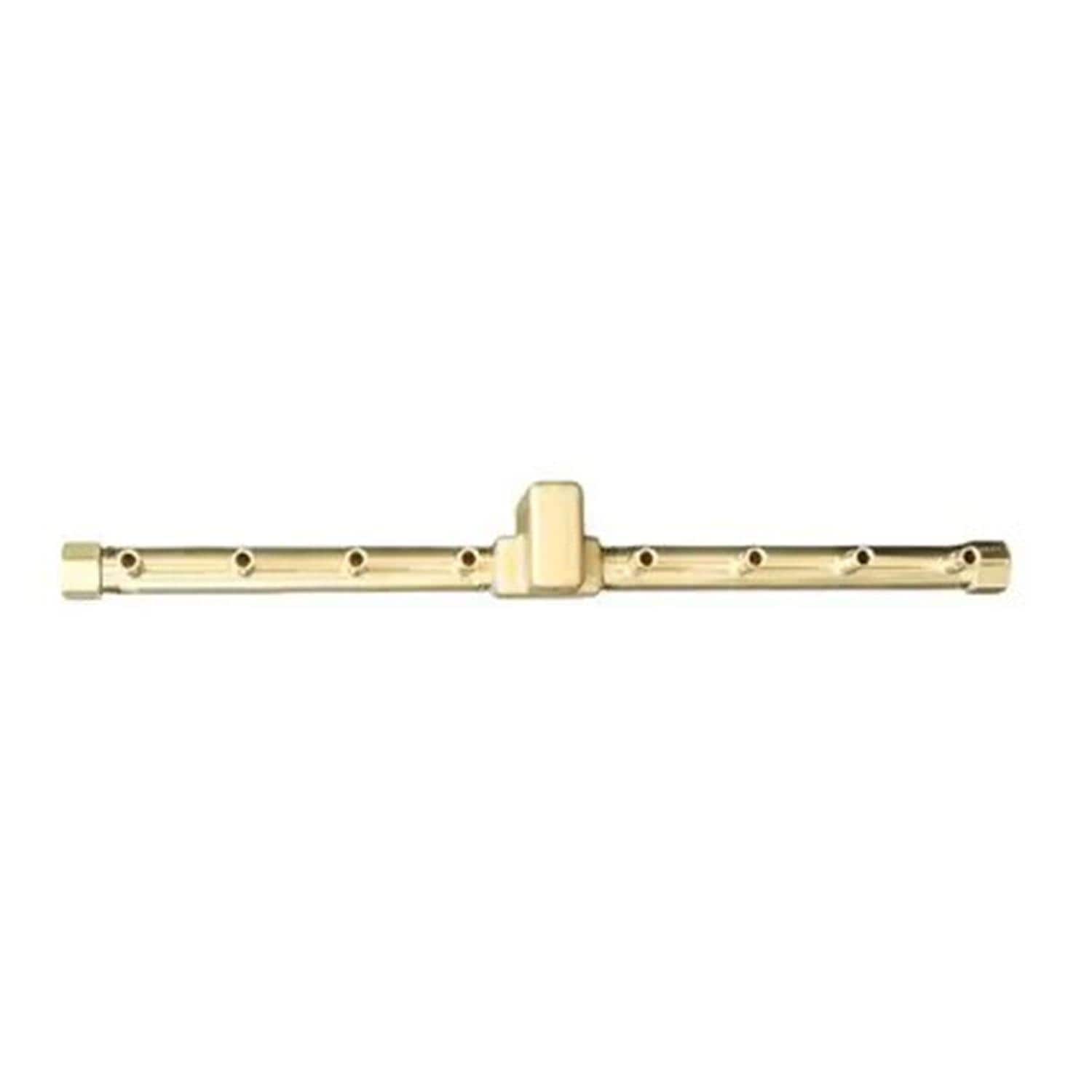 Warming Trends 17 5/8 Linear Brass Natural Gas/Propane Burner w/ 20 X 6-in Plate