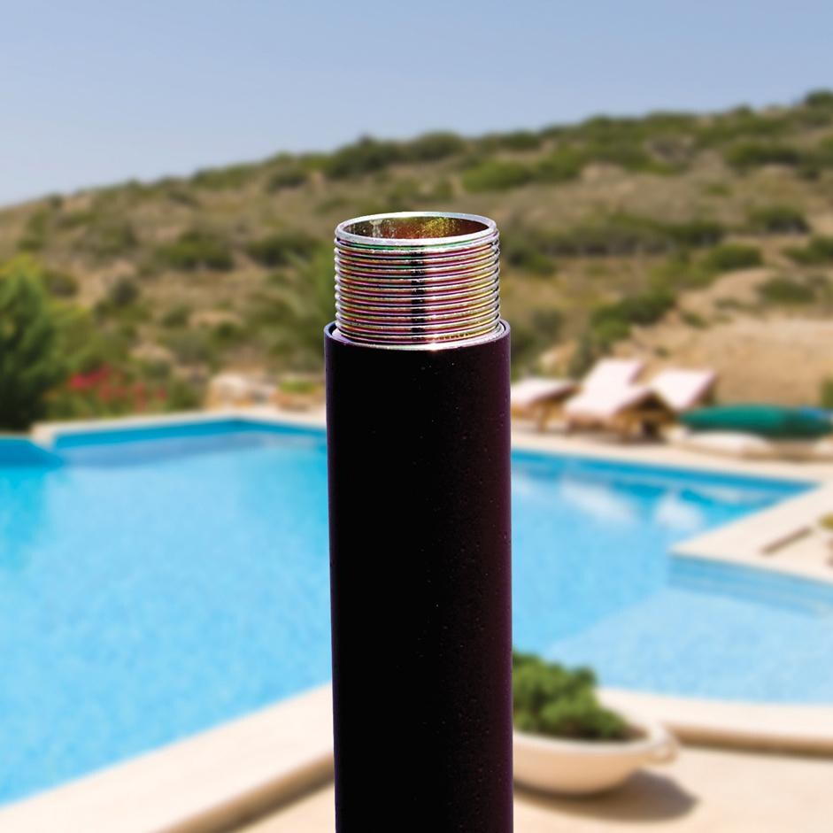 Galtech 11 X 8 Ft. Oval Patio Umbrella W/ Crank Lift - Threaded Coupling Detail thumbnail