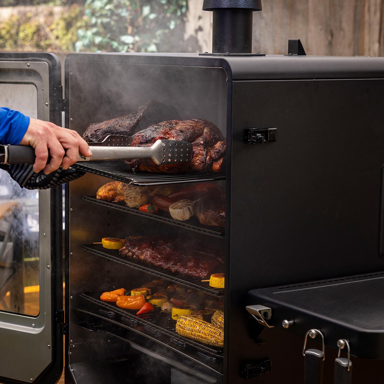 Pit Boss 11115 Navigator 6-Series Vertical Pellet Smoker - Cooking Up Close - Detail thumbnail