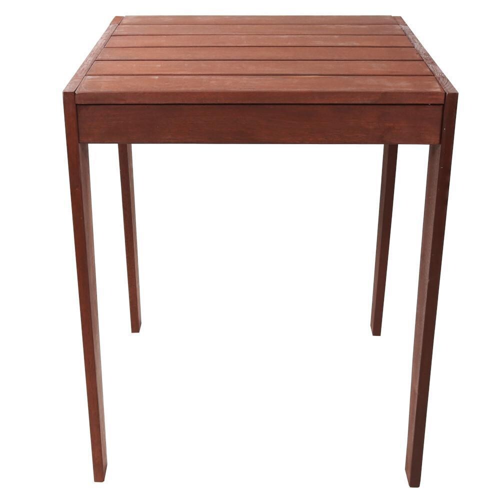 Ultimate Patio 23 3/4-Inch Meranti Wood Outdoor Table - Front View thumbnail