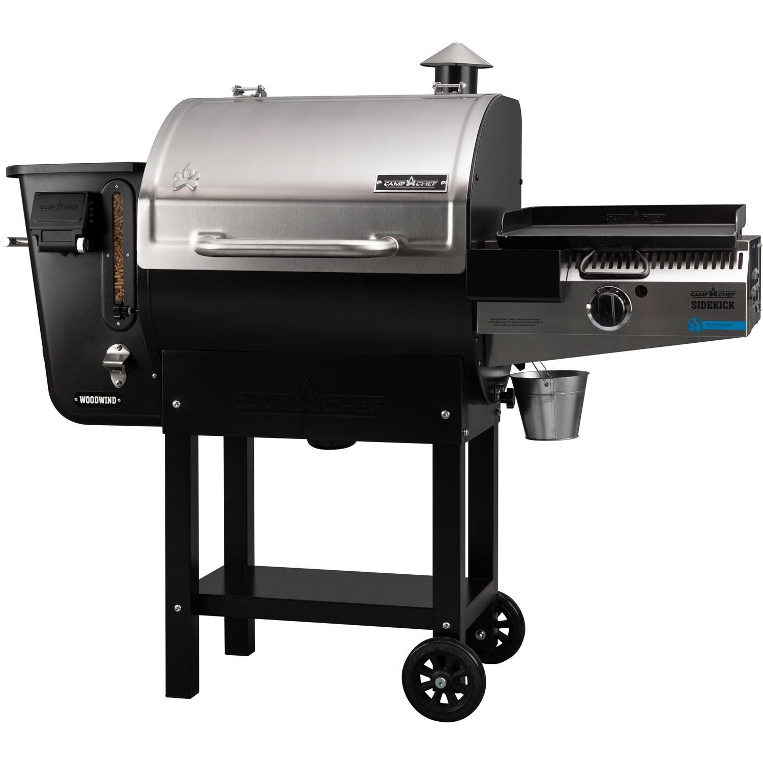 Camp Chef PG24XRSK 24-Inch WiFi Woodwind Pellet Grill With Sidekick - Right Side View thumbnail